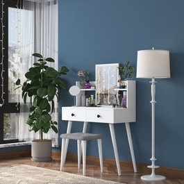 Hanah Home Mesa de Maquillaje Blanca BJ102- 2235